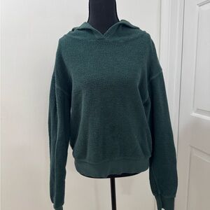 Cozy Green Hooded Sweater